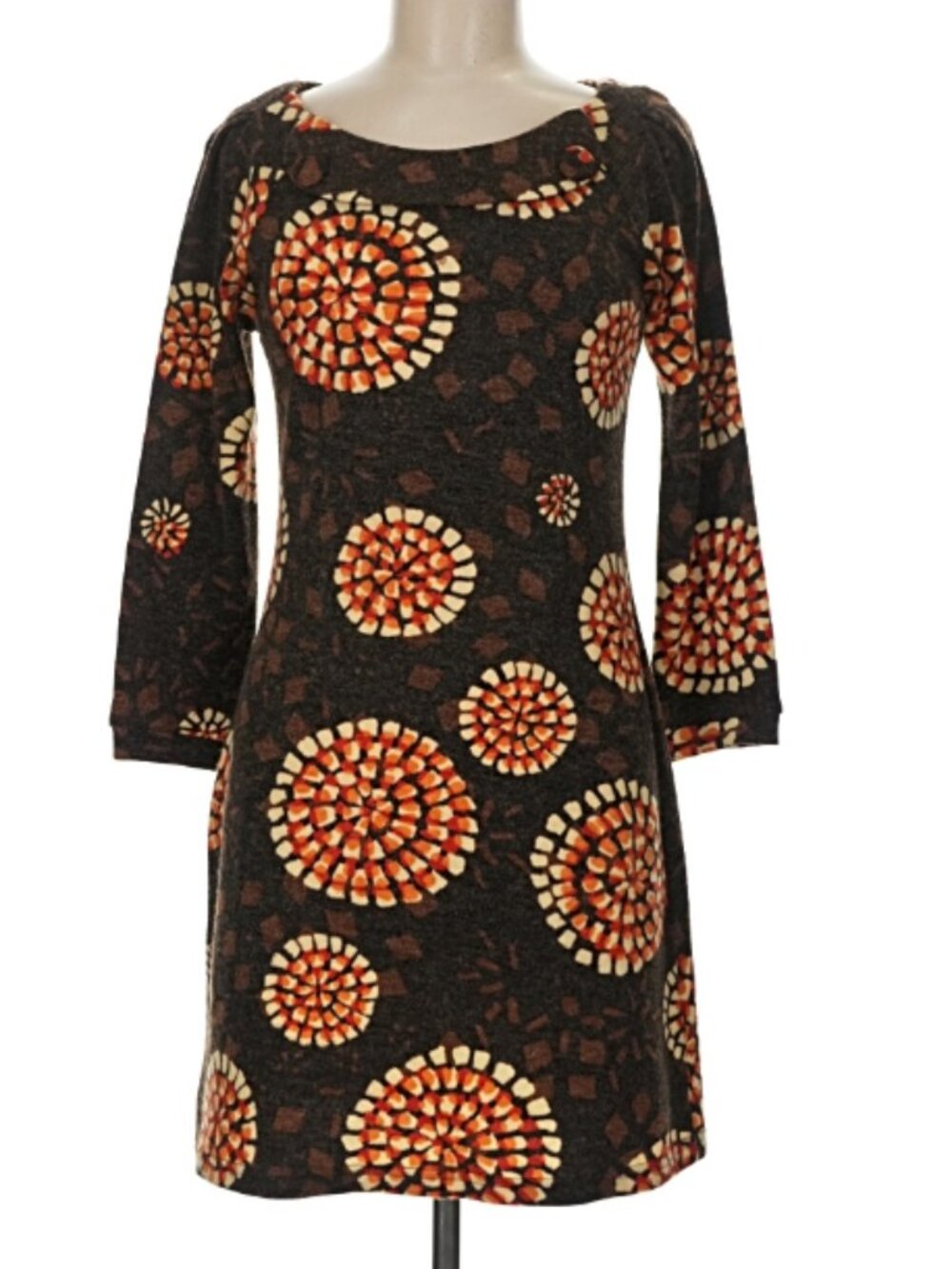 Geometric Print Boho Shift Dress